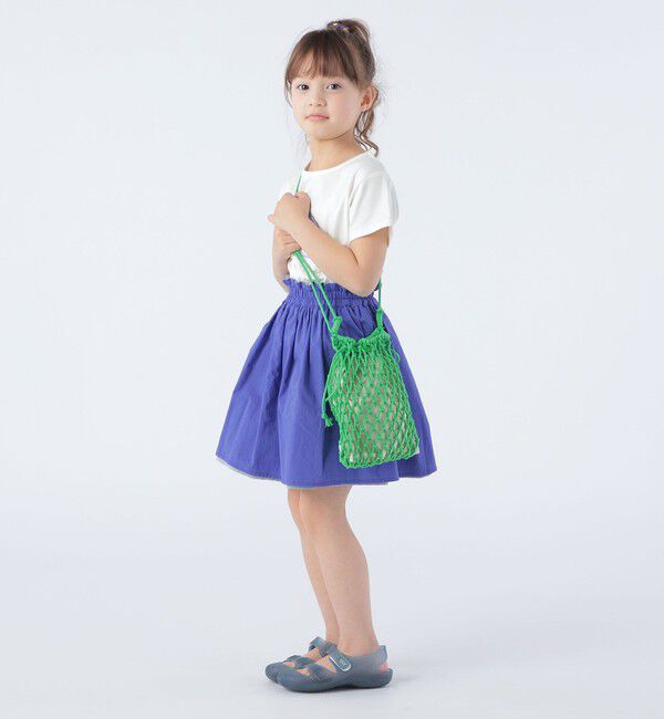 SHIPS KIDS「SHIPS KIDS:100～130cm / リバーシブル ギャザー スカート」|フレア|