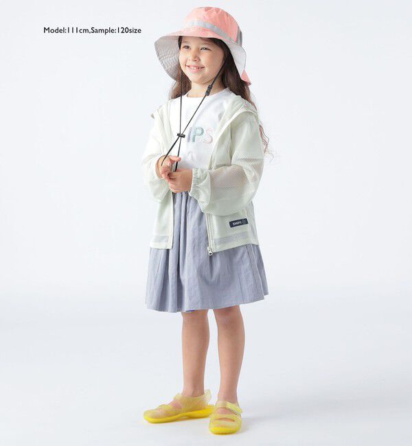 SHIPS KIDS「SHIPS KIDS:100～130cm / リバーシブル ギャザー スカート」|フレア|