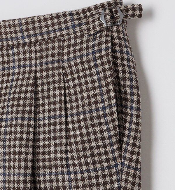 SHIPS「SHIPS: ラグジュアリー シェパードチェック ツープリーツ パンツ」|チノ|