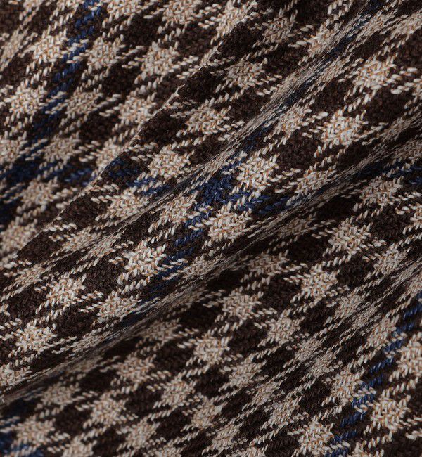 SHIPS「SHIPS: ラグジュアリー シェパードチェック ツープリーツ パンツ」|チノ|