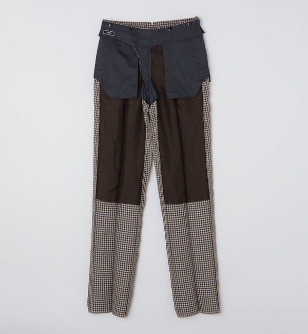 SHIPS「SHIPS: ラグジュアリー シェパードチェック ツープリーツ パンツ」|チノ|