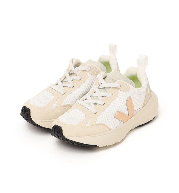 SHIPS KIDS「VEJA:CANARY ELASTIC LACES ALVEOMESH WHITE」|スニーカー|ホワイト