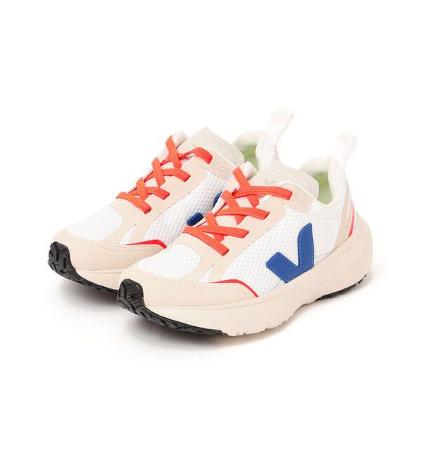 SHIPS KIDS「VEJA:CANARY ELASTIC LACES ALVEOMESH WHITE」|スニーカー|