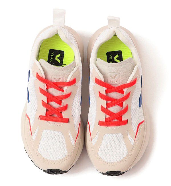 SHIPS KIDS「VEJA:CANARY ELASTIC LACES ALVEOMESH WHITE」|スニーカー|