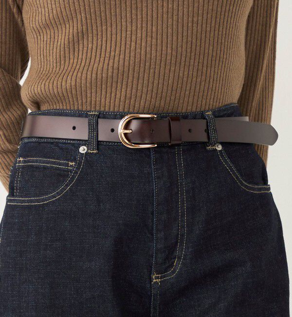 SHIPS Colors 「SHIPS Colors: ベーシック レザー ベルト7◇」|ベルト|ブラウン