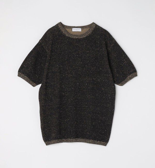 SHIPS「【SHIPS別注】Rencontrant: リネン クルーネック ニットTシャツ」|Tシャツ・カットソー|キャメル