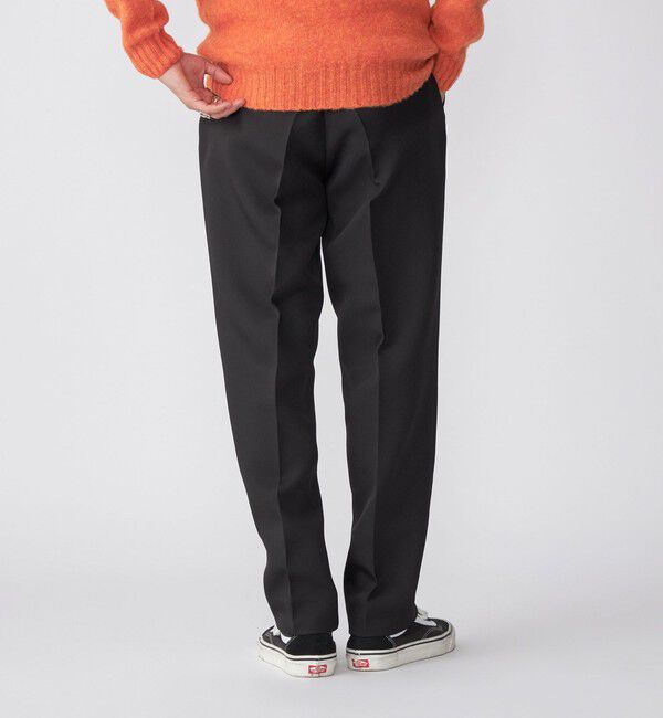 SHIPS「SHIPS: トリプルクロス ワンタック ワイド テーパード パンツ」|チノ|