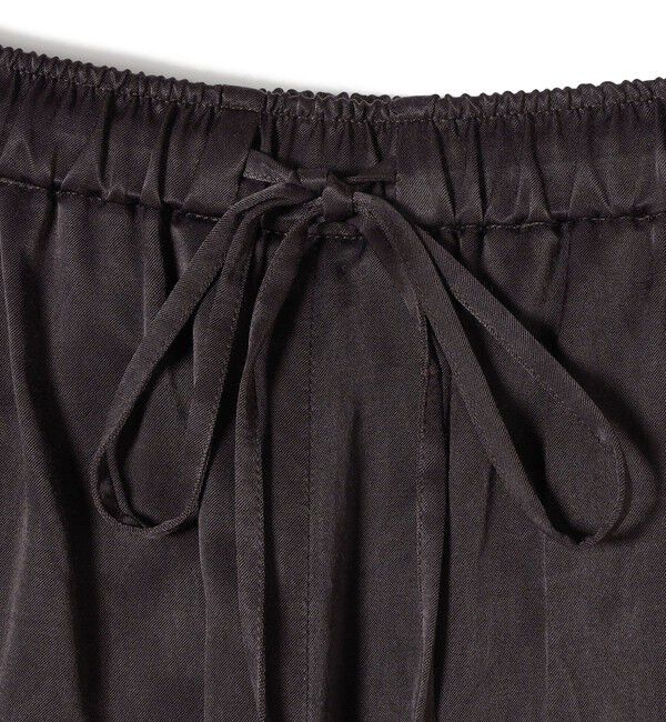 SHIPS for women「SHIPS Primary Navy Label:〈手洗い可能〉サテン リラックス パンツ」|その他|