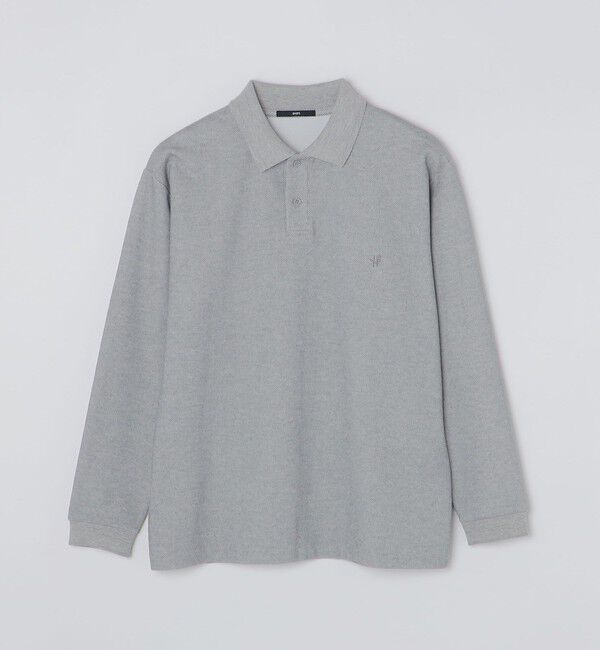 SHIPS「【WEB限定】SHIPS: ワンポイント ロゴ バーズアイ ロングスリーブ ポロシャツ」|ポロシャツ|