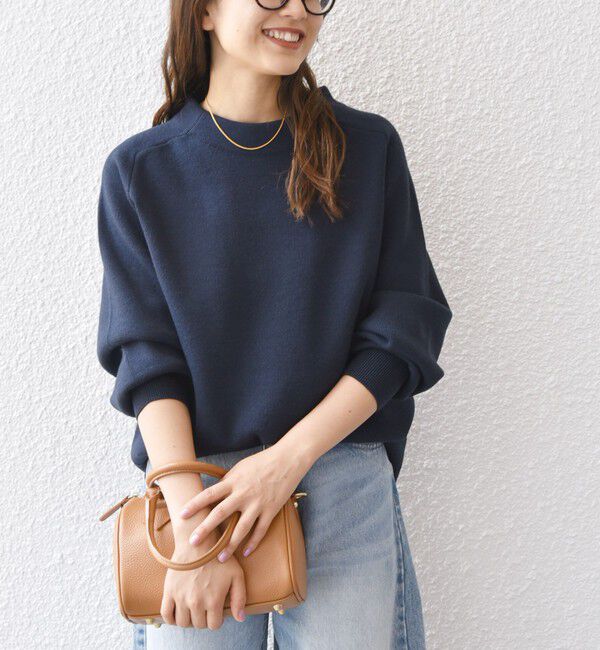 SHIPS any「SHIPS any:〈手洗い可能〉ミラノリブ スタンドネック プルオーバー」|ニット・セーター|