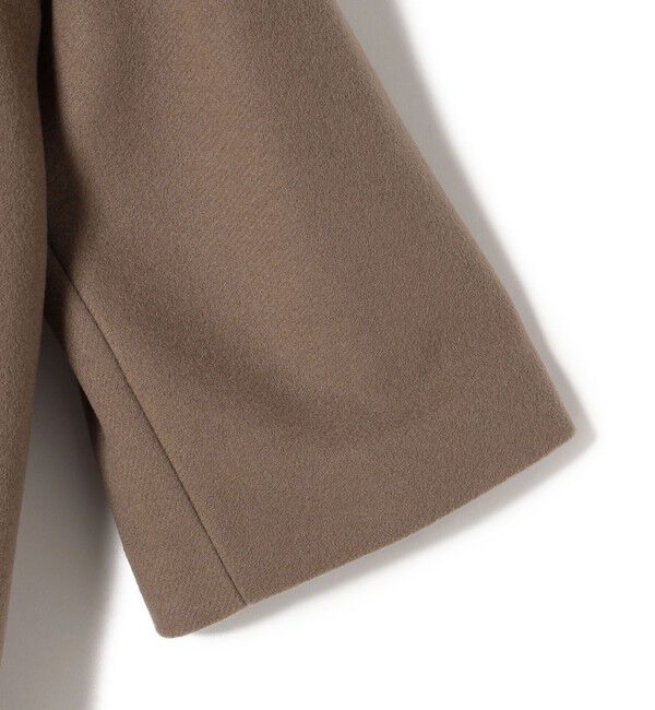 SHIPS for women「Bellandi SUPER130 コクーン ショート コート ◇」|ノーカラーコート|