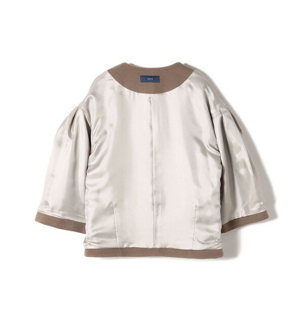 SHIPS for women「Bellandi SUPER130 コクーン ショート コート ◇」|ノーカラーコート|