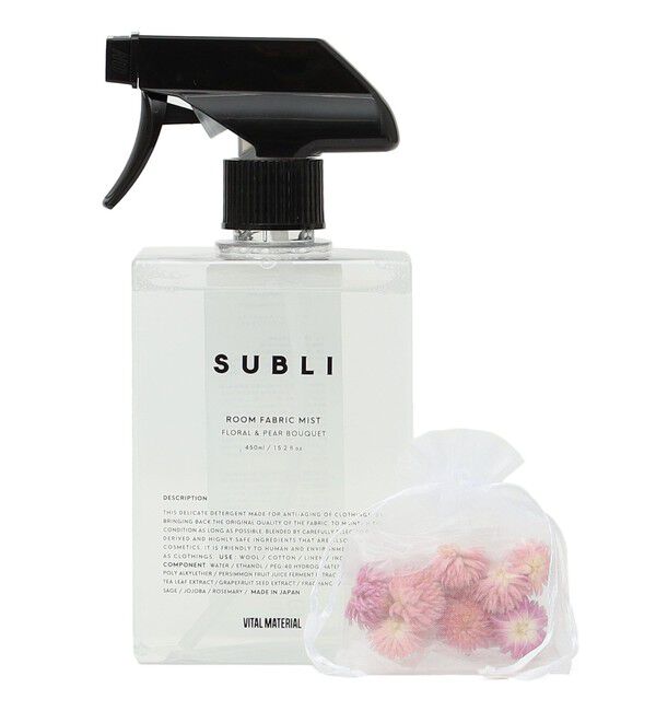 SHIPS Days「SUBLI:ROOM FABRIC MIST」|アロマ・ルームフレグランス|ホワイト