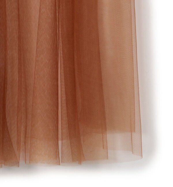 SHIPS for women「〈手洗い可能〉レイヤード シャーリング チュール スカート」|スカート|