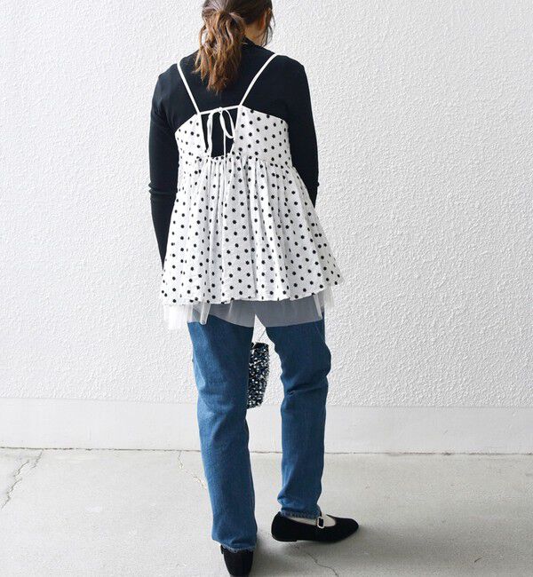 SHIPS any「bon_meur: フラワー エンブロイダリー キャミ ブラウス」|シャツ・ブラウス|