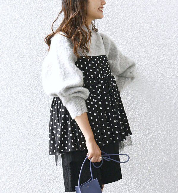 SHIPS any「bon_meur: フラワー エンブロイダリー キャミ ブラウス」|シャツ・ブラウス|