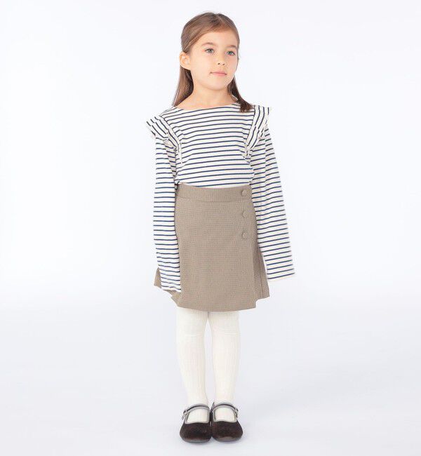 SHIPS KIDS「SHIPS KIDS:100～130cm / ラップ キュロット」|キュロット|