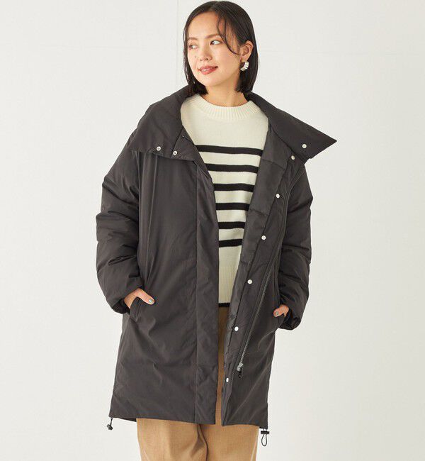 SHIPS Colors 「SHIPS Colors:中綿 スタンドカラー コート」|その他|ブラック