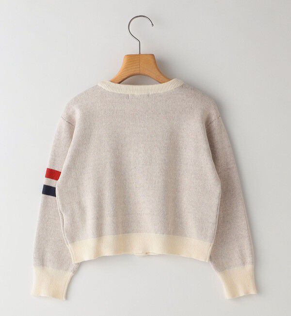 SHIPS KIDS「SHIPS KIDS:100～130cm /〈手洗い可能〉ジャカード レタード カーディガン」|カーディガン|