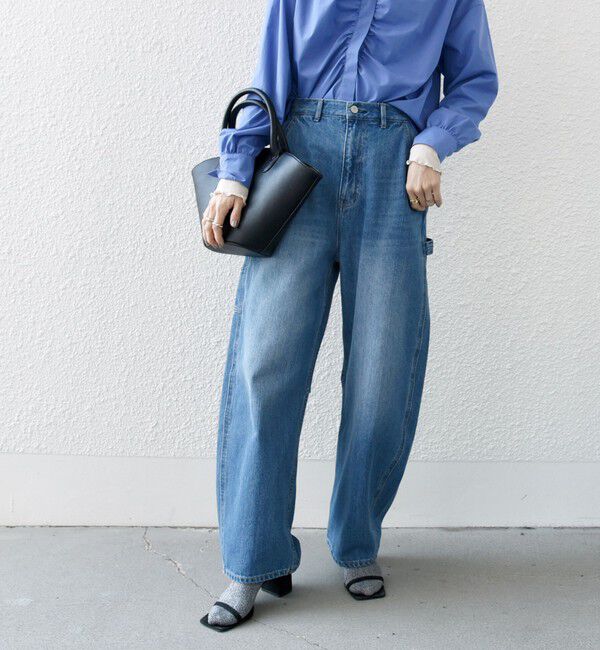 SHIPS any「《一部追加予約》SHIPS any:〈洗濯機可能〉コクーンペインター デニムパンツ［SHIPS any DENIM］」|デニム|