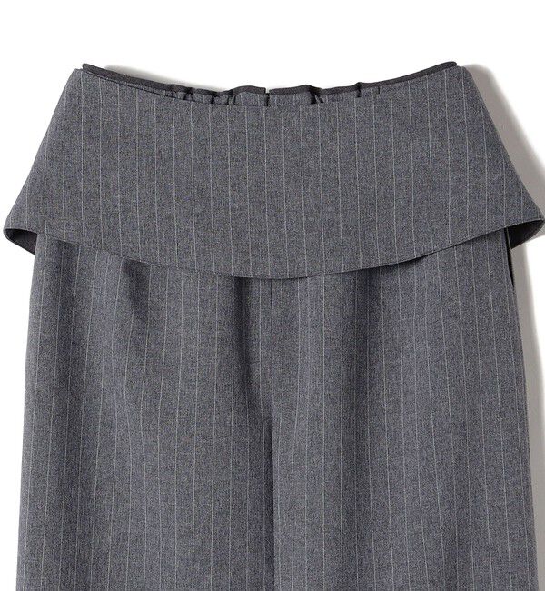 SHIPS for women「〈手洗い可能〉ベルト付 ストライプ タイト スカート 24SS ◇」|タイト|