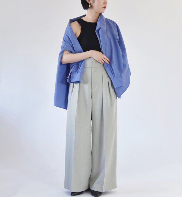 quaranciel「quaranciel:〈洗濯機可能〉カップ付き アメリカンスリーブ リブ タンクトップ」|インナー|