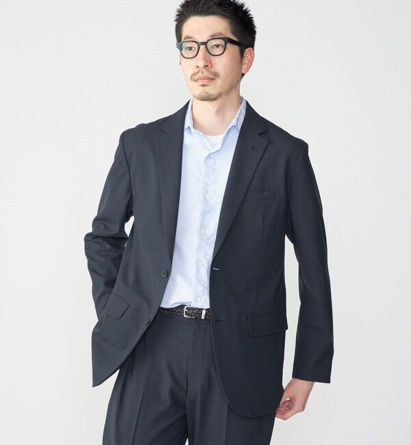 SHIPS「SHIPS:〈セットアップ対応〉TW ストレッチ ジャケット」|テーラードジャケット|ネイビー