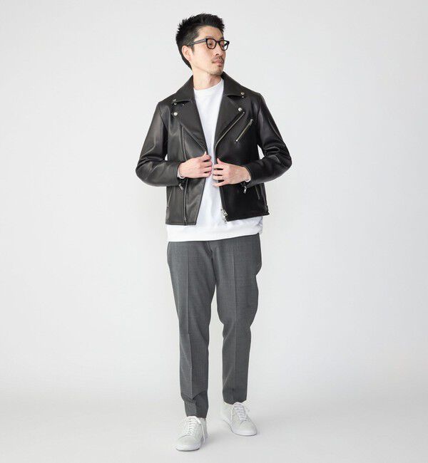 SHIPS「SHIPS: ラムレザー ダブル ライダースジャケット」|その他|