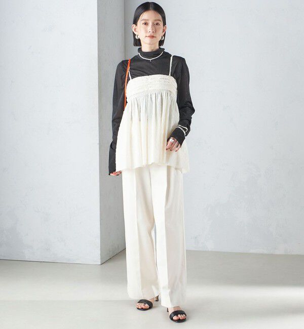 SHIPS for women「〈手洗い可能〉カット ドビー 2WAY キャミソール 24SS ◇」|キャミソール|