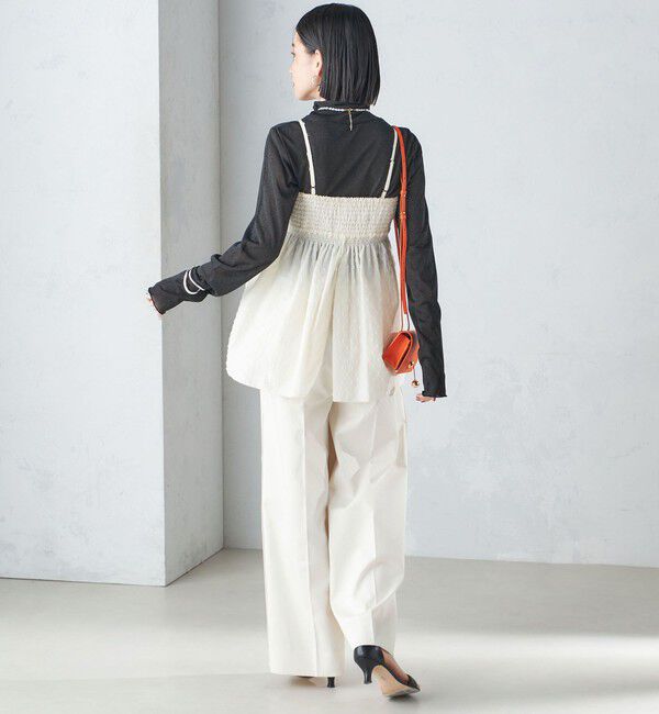 SHIPS for women「〈手洗い可能〉カット ドビー 2WAY キャミソール 24SS ◇」|キャミソール|