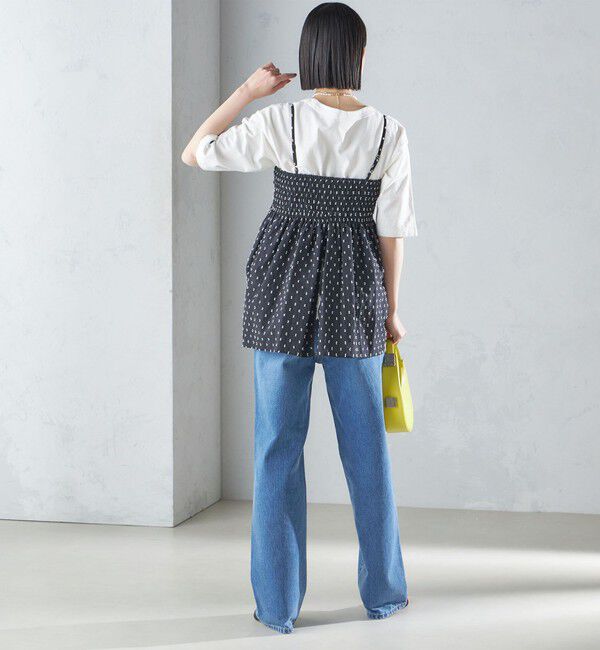 SHIPS for women「〈手洗い可能〉カット ドビー 2WAY キャミソール 24SS ◇」|キャミソール|