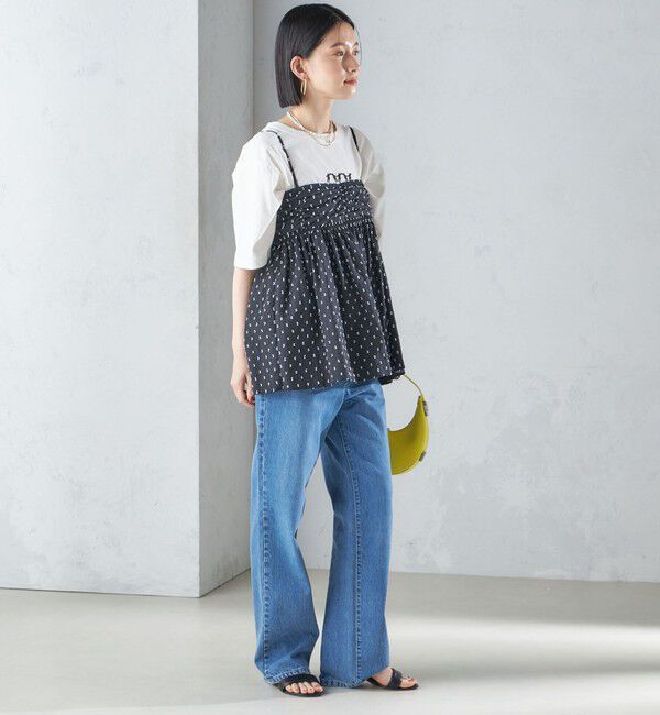 SHIPS for women「〈手洗い可能〉カット ドビー 2WAY キャミソール 24SS ◇」|キャミソール|