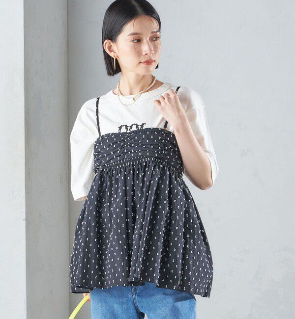 SHIPS for women「〈手洗い可能〉カット ドビー 2WAY キャミソール 24SS ◇」|キャミソール|