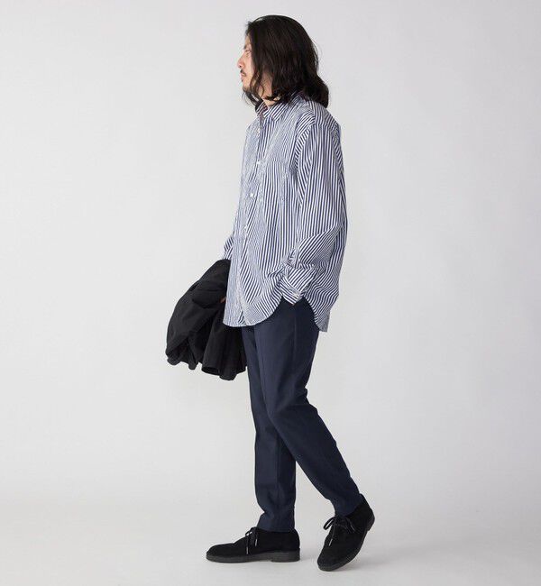 SHIPS「SHIPS: レギュラーカラー ベーシック ロングスリーブ シャツ 〈ストライプ/ギンガムチェック〉」|シャツ・ブラウス|