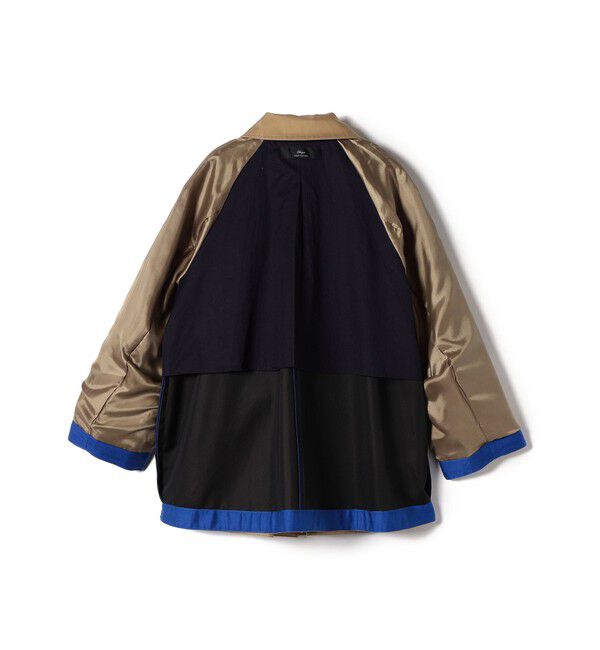 SHIPS for women「SHIPS Primary Navy Label:〈手洗い可能〉ボンディング ステンカラー コート」|ステンカラーコート|