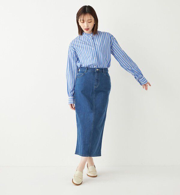 SHIPS Colors 「SHIPS Colors:〈洗濯機可能〉デニム タイト スカート◇」|タイト|