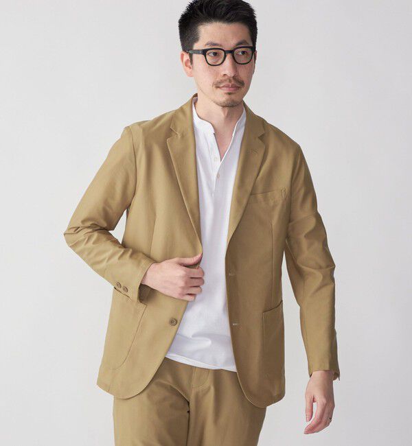 SHIPS「【WEB限定】SHIPS:〈接触冷感〉アイスタッチ プレーティングジャージー パイピング バンドカラーポロシャツ」|ポロシャツ|