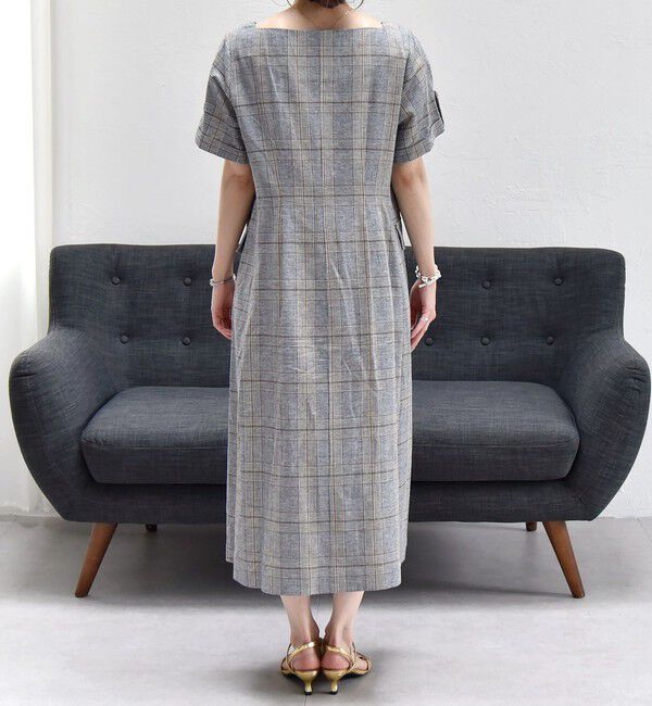 quaranciel「quaranciel:〈洗濯機可能〉コットン リネン サファリ ロング ワンピース」|ワンピース|