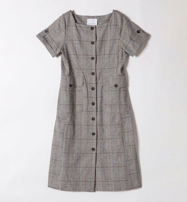 quaranciel「quaranciel:〈洗濯機可能〉コットン リネン サファリ ロング ワンピース」|ワンピース|