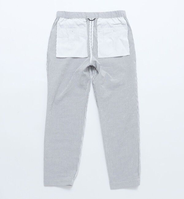 SHIPS「SHIPS:〈手洗い可能/セットアップ対応〉サフィラン リネン ソロ サッカー パンツ」|スラックス|