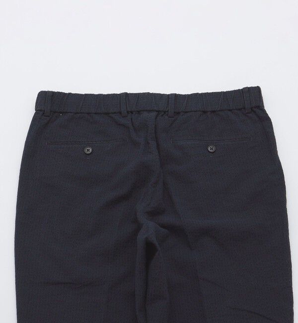 SHIPS「SHIPS:〈手洗い可能/セットアップ対応〉サフィラン リネン ソロ サッカー パンツ」|スラックス|