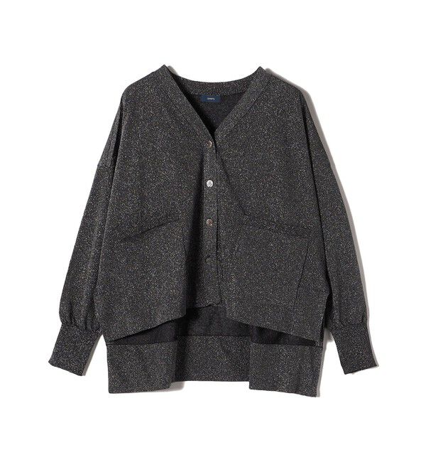 SHIPS for women「【WEB限定】〈手洗い可能〉シアー ラメ ポンチョ カーディガン」|カーディガン|