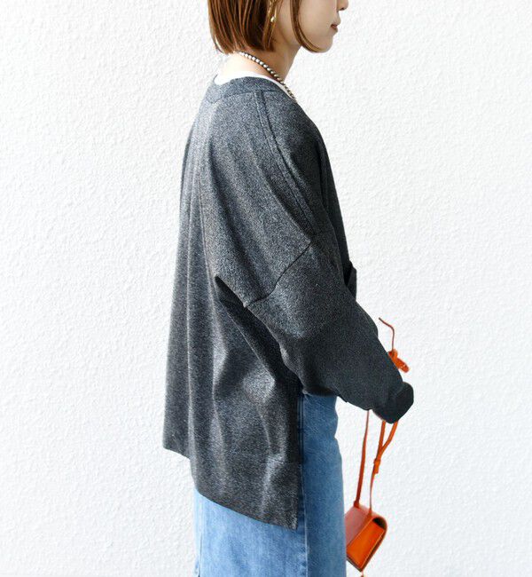 SHIPS for women「【WEB限定】〈手洗い可能〉シアー ラメ ポンチョ カーディガン」|カーディガン|