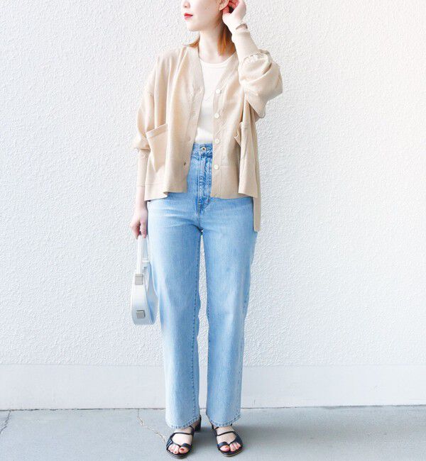 SHIPS for women「【WEB限定】〈手洗い可能〉シアー ラメ ポンチョ カーディガン」|カーディガン|