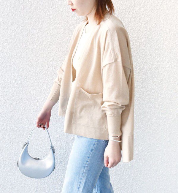 SHIPS for women「【WEB限定】〈手洗い可能〉シアー ラメ ポンチョ カーディガン」|カーディガン|