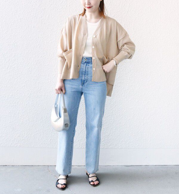 SHIPS for women「【WEB限定】〈手洗い可能〉シアー ラメ ポンチョ カーディガン」|カーディガン|