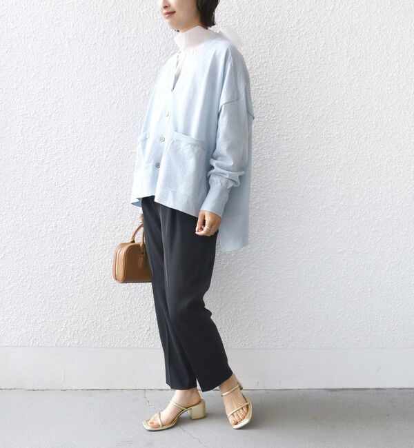 SHIPS for women「【WEB限定】〈手洗い可能〉シアー ラメ ポンチョ カーディガン」|カーディガン|