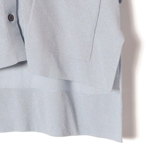 SHIPS for women「【WEB限定】〈手洗い可能〉シアー ラメ ポンチョ カーディガン」|カーディガン|