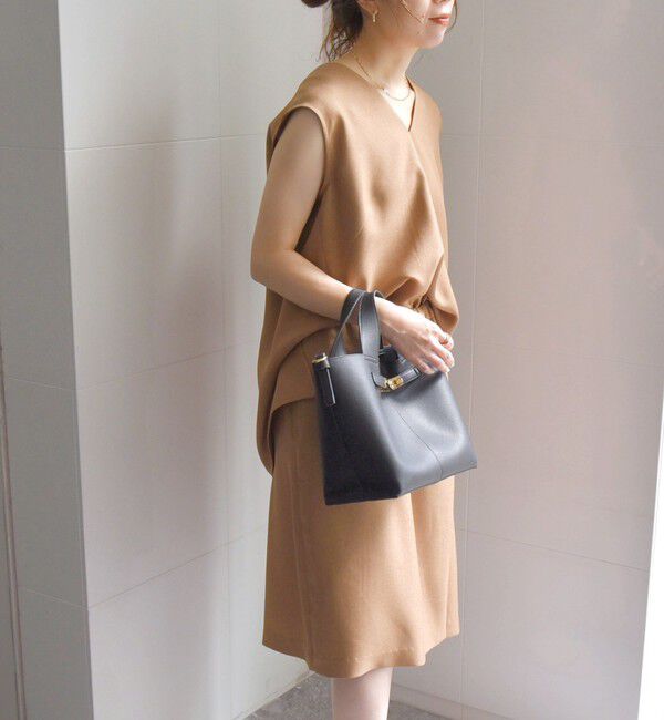 SHIPS any「SHIPS any:〈洗濯機可能〉リネンライク ブラウス &times; キュロットパンツ セットアップ」|キュロット|