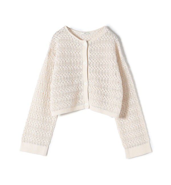 SHIPS for women「〈手洗い可能〉透かし編み 2WAY ニット ジャケット」|カーディガン|